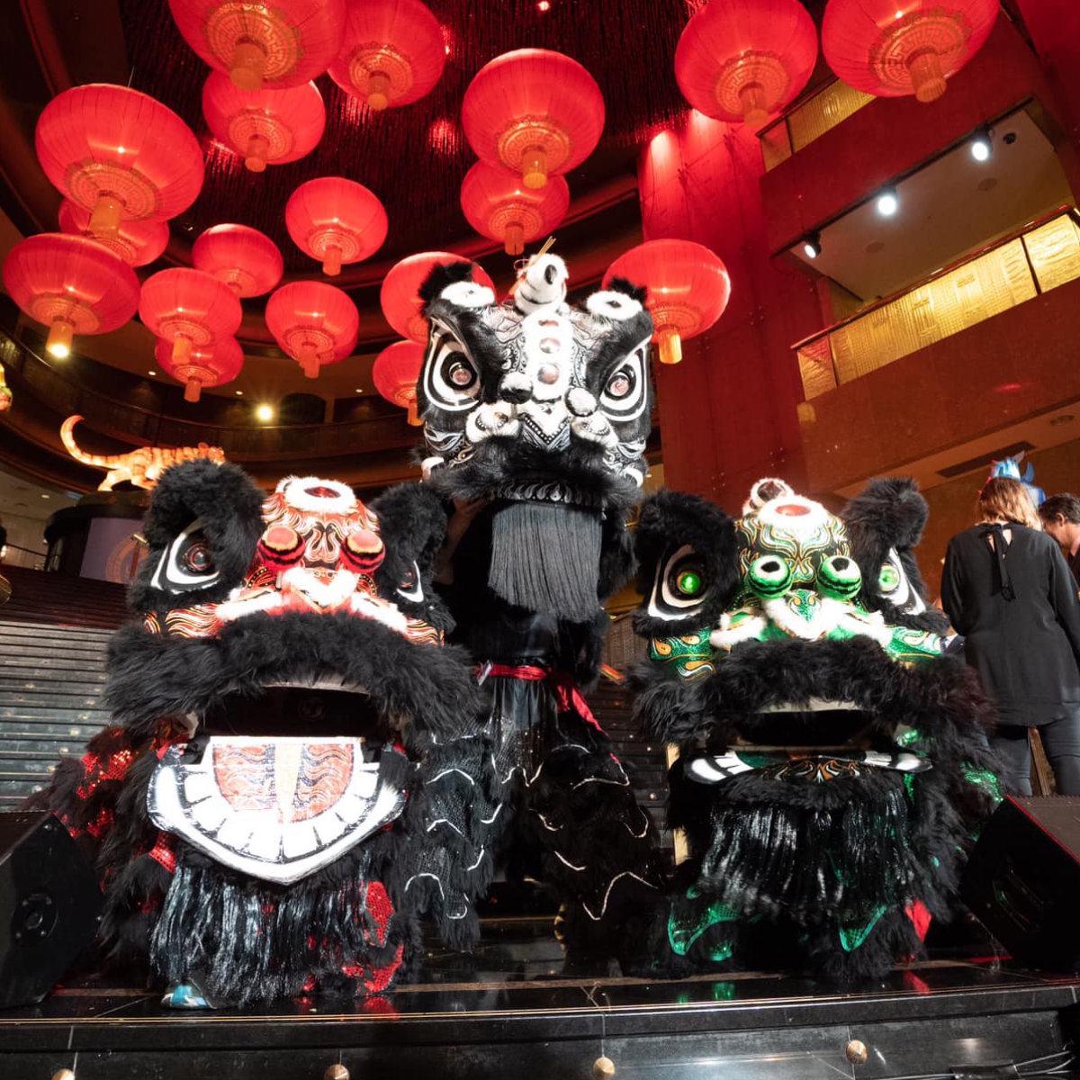 A Hung Gar Yau Shu Lion Dance at a corporate event